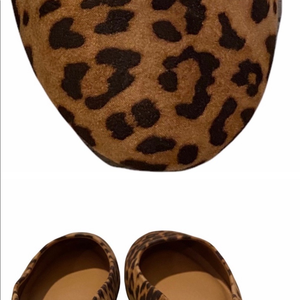 Leopard print flats size 11 $25